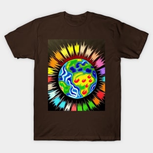 A colorful planet T-Shirt
